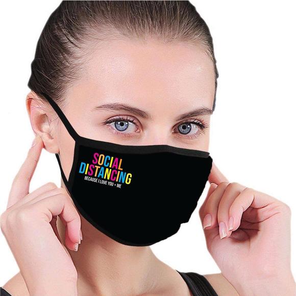 NEW HOUSE OF TENS social distancing face mask in black - Picture 1 of 1